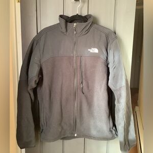 Men’s LG Northface fleece full zip hybrid jacket EUC